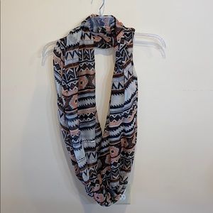 Aztec Print Infinity Scarf